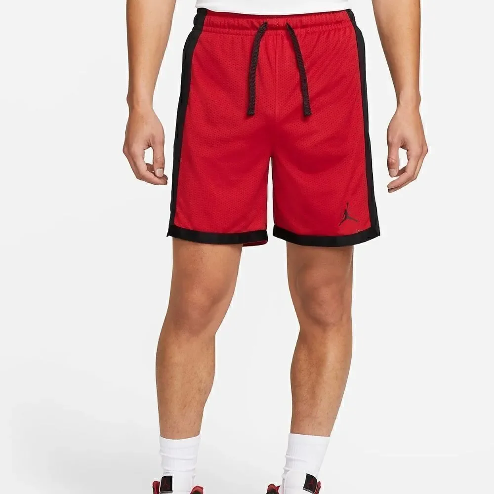 Air Jordan 1 2 3 4 5 11 12 13 Bred Chicago Bulls Basketball Shorts Dri-Fit Small
